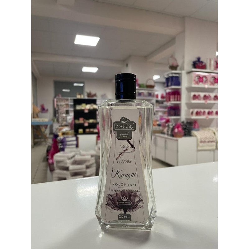 230 ML CAM ŞİŞE KARAGÜL KOLONYA