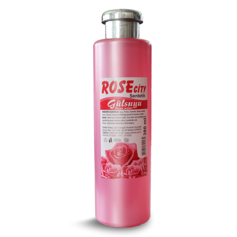 Rose City Sentetik Gül Suyu Gri Kapak 380 ml.