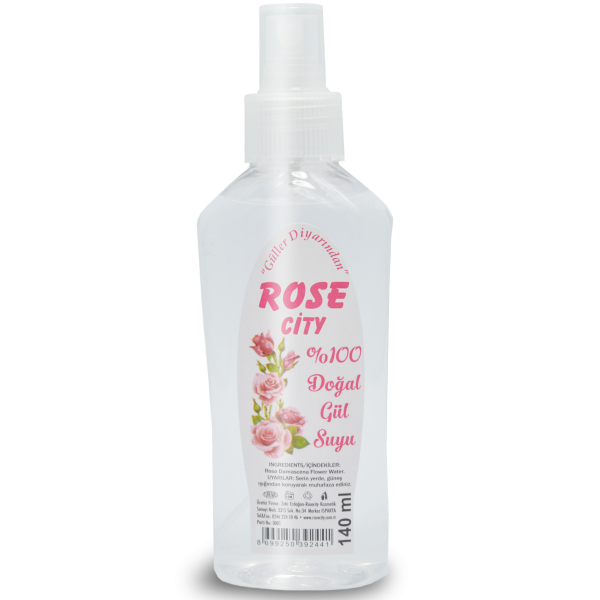 Rose City  %100 Doğal Gül Suyu 140 ml. Sprey
